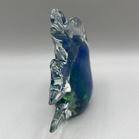 Tropical Angel Fish Paperweight Art Glass Hand Blown Murano Style 4" Tall - Picture 6 of 10